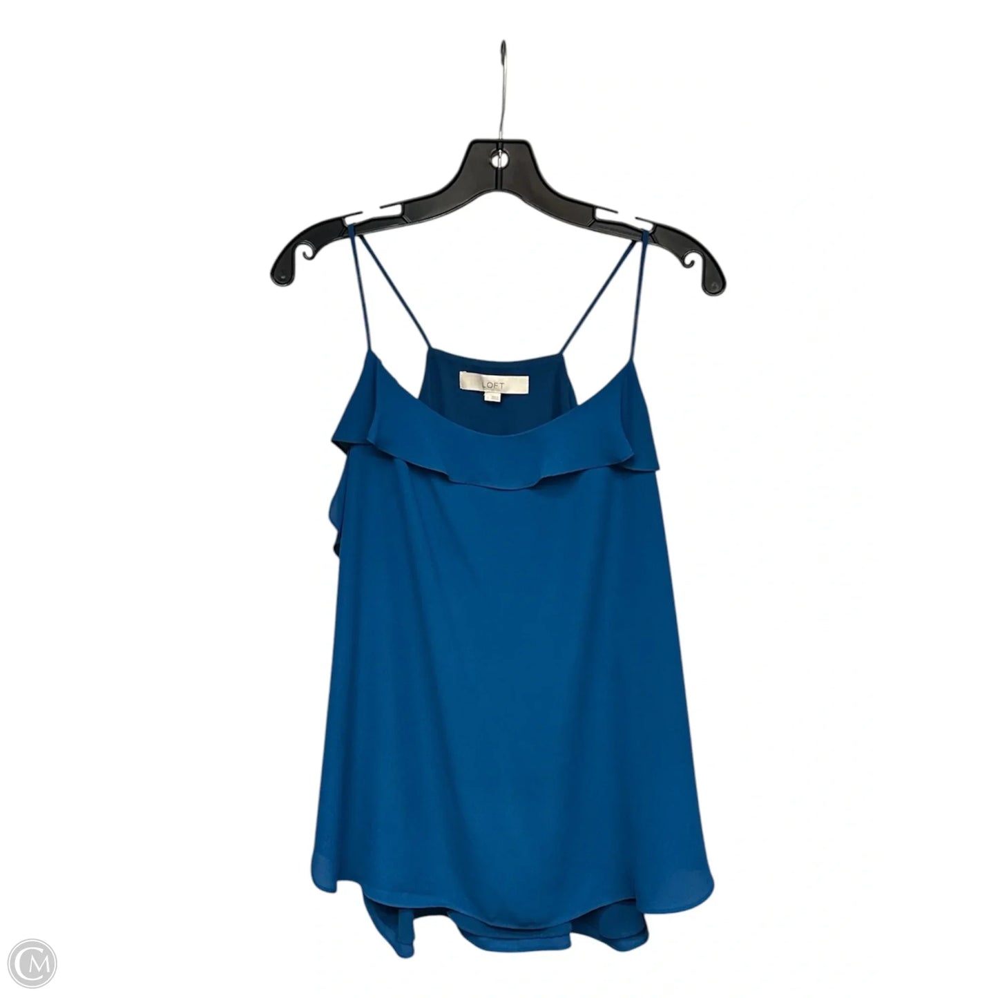 Top Sleeveless By Loft In Teal, Size: L