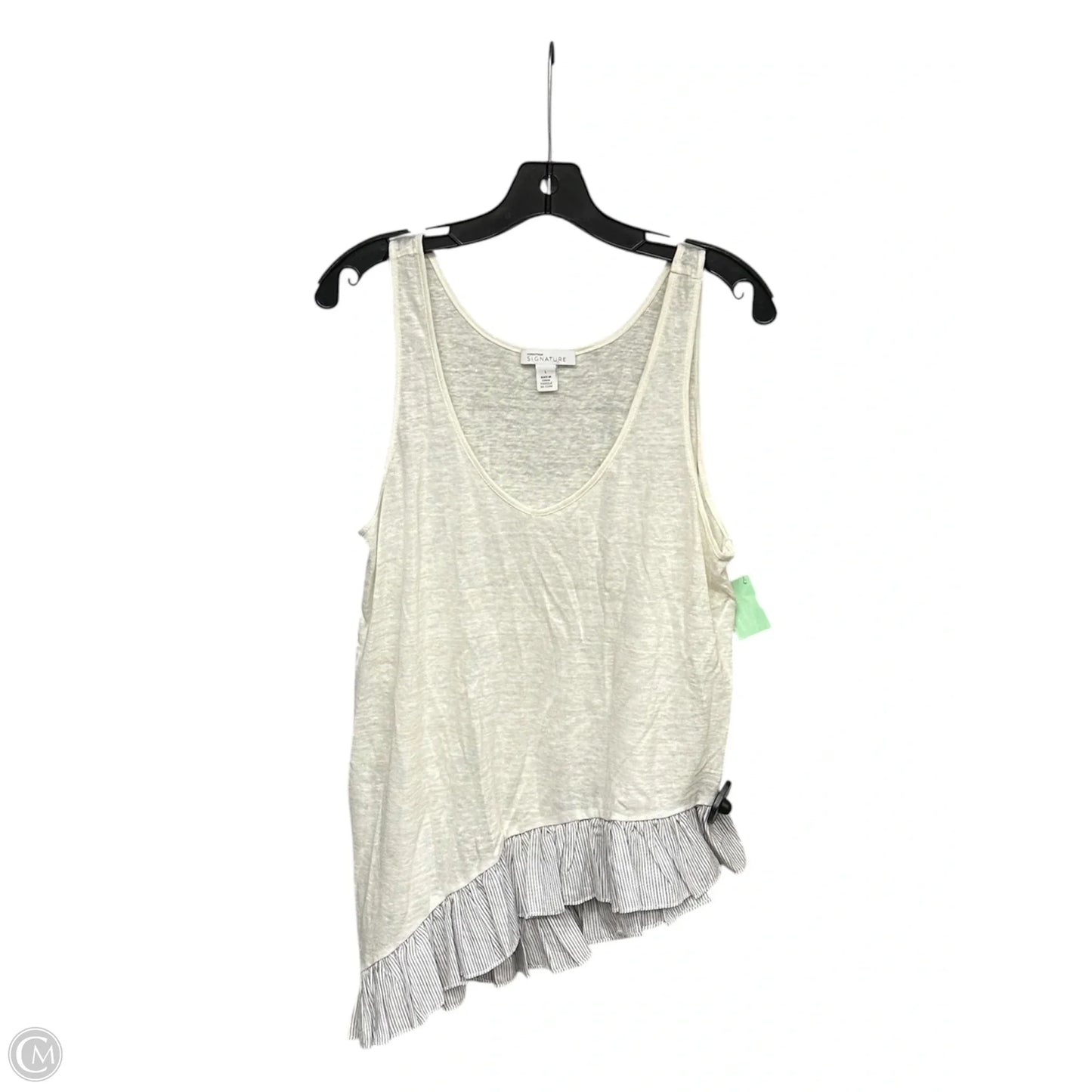 Top Sleeveless By Nordstrom In Cream, Size: L