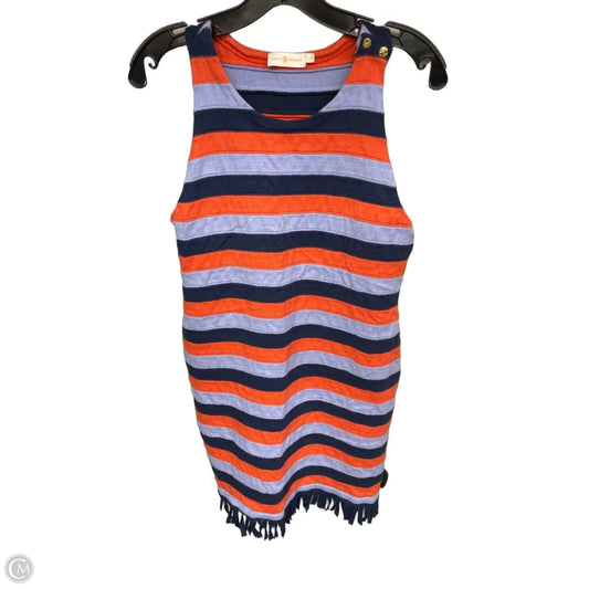 Dress Designer By Tory Burch In Blue & Orange, Size: L