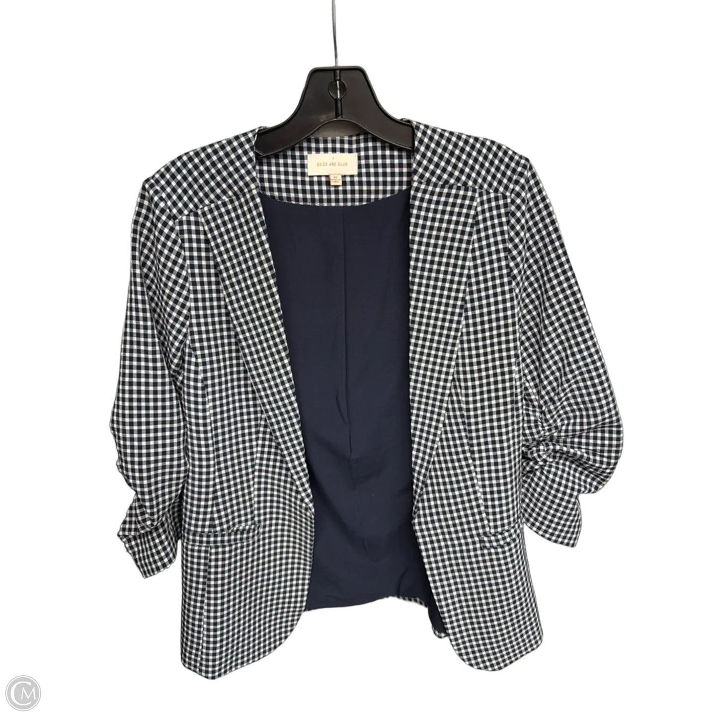 Blazer By Skies Are Blue In Blue & White, Size: Xs