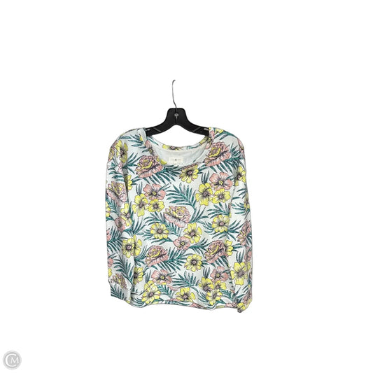 Sweater By Lou And Grey In Floral Print, Size: Xs