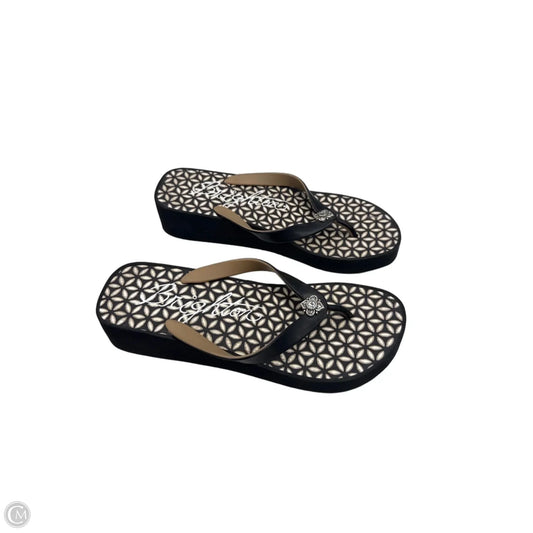 Sandals Flip Flops By Brighton In Black, Size: 8