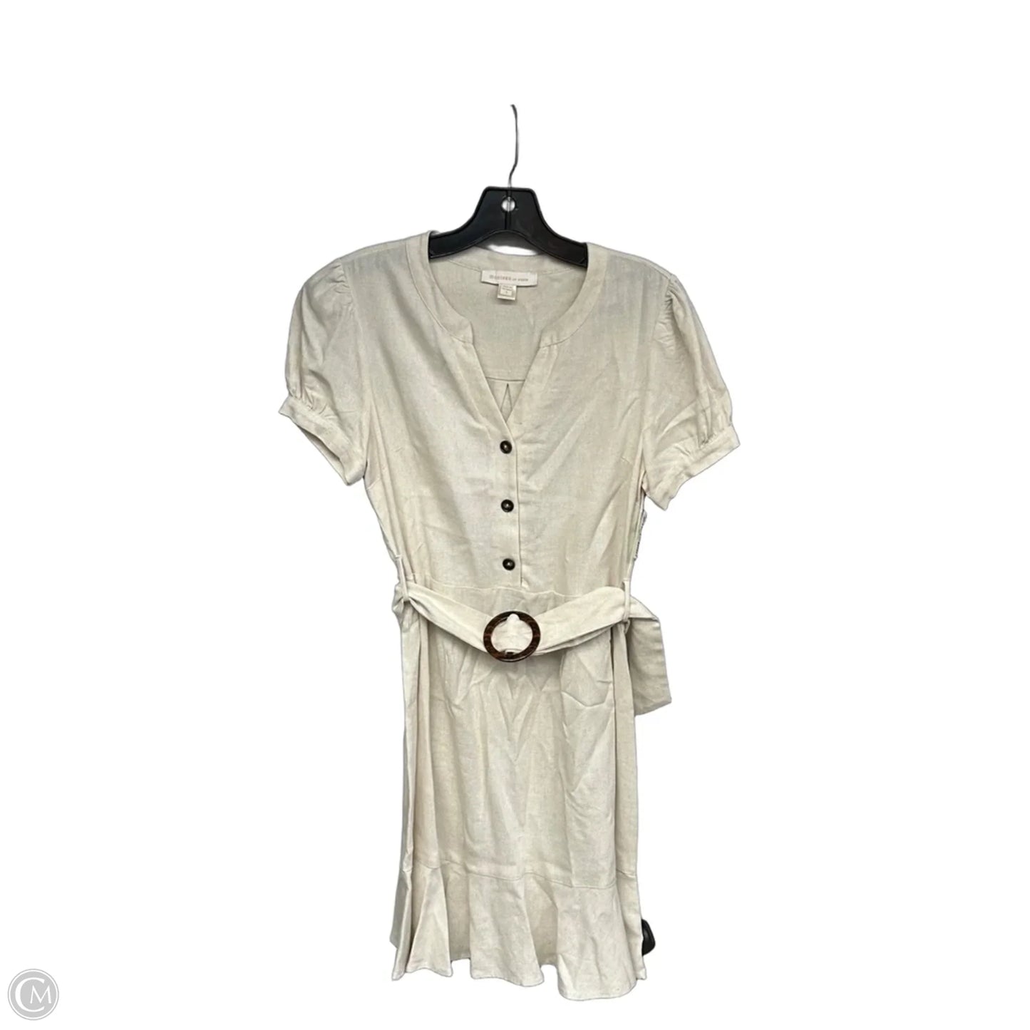 Dress Casual Short By Monteau In Beige, Size: S