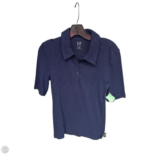 Top Short Sleeve By Gap In Blue, Size: S Tall