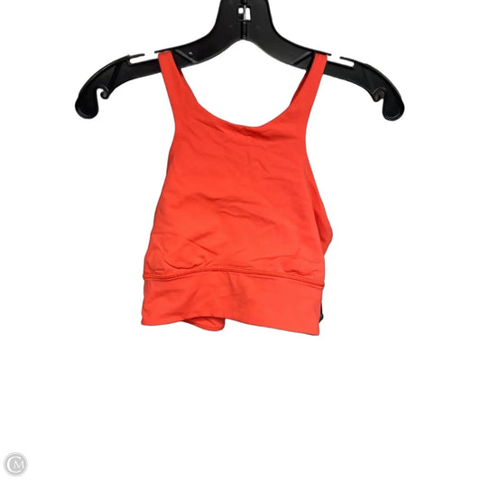 Athletic Bra By Lululemon In Orange, Size: 8