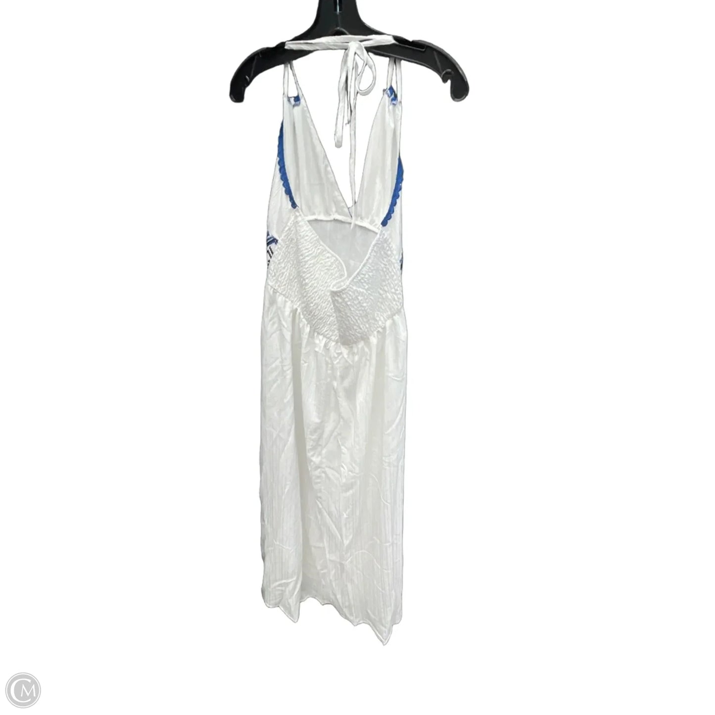 Dress Casual Maxi By Clothes Mentor In Blue & White, Size: Xl