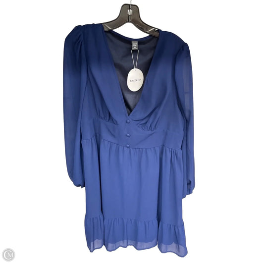 Dress Casual Short By Shein In Blue, Size: 1x