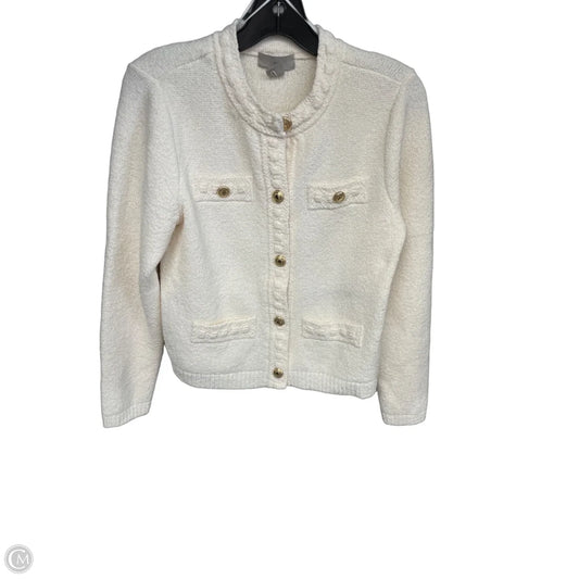 Cardigan By H&m In Cream, Size: S