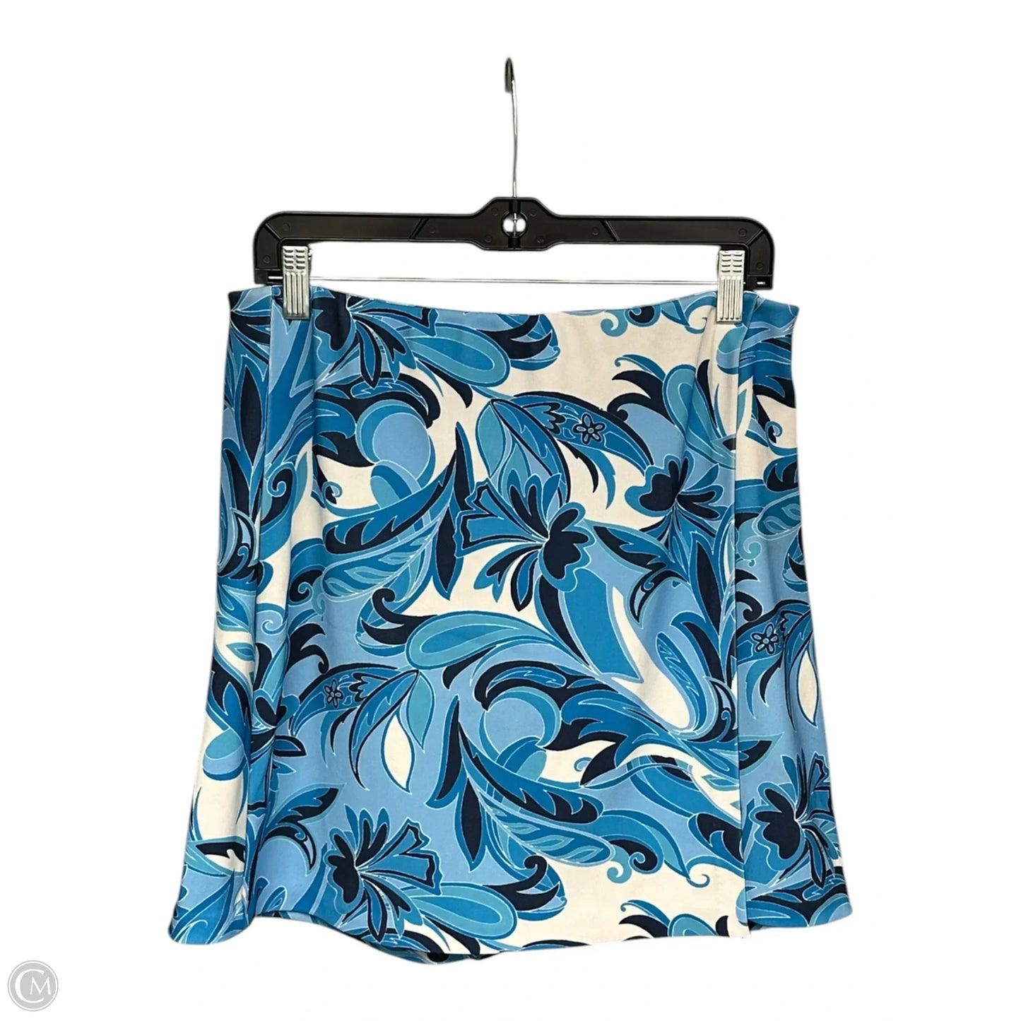 Skort By Boston Proper In Blue & White, Size: M