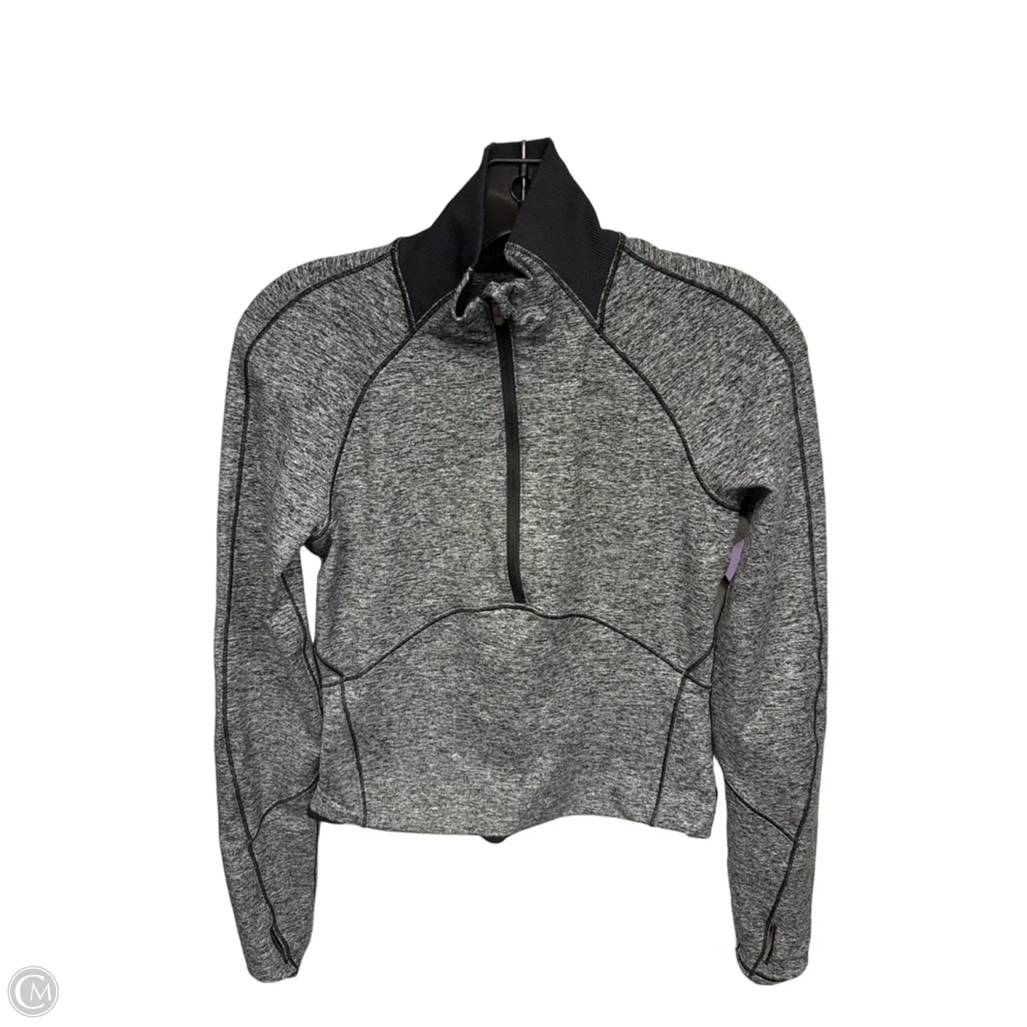 Athletic Jacket By Lululemon In Grey, Size: 4