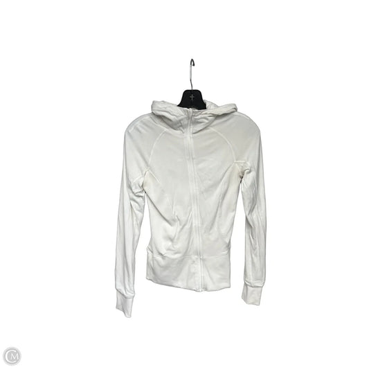 Athletic Jacket By Lululemon In White, Size: 6