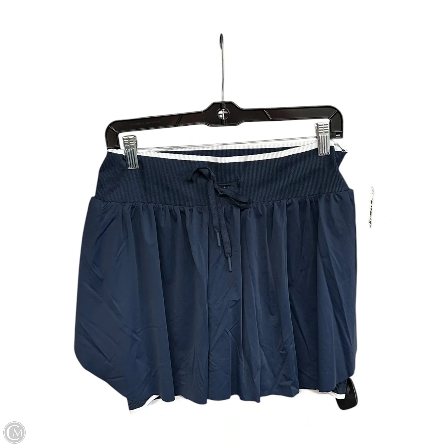 Skort By Clothes Mentor In Blue & White, Size: M