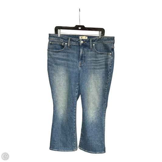 Jeans Boot Cut By Madewell In Blue Denim, Size: 14