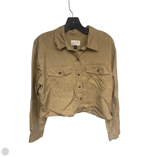 Top Long Sleeve By Universal Thread In Brown, Size: M