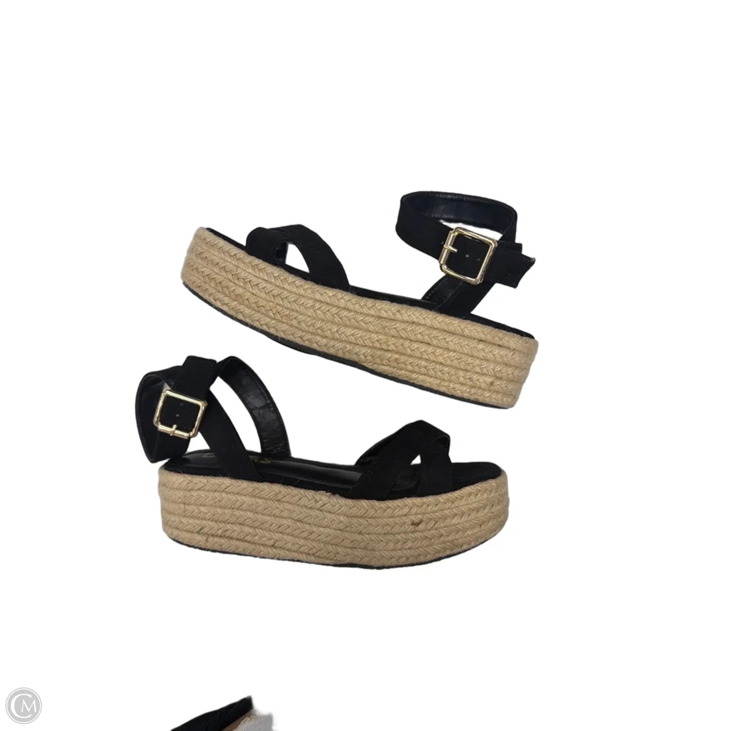 Sandals Heels Block By Lulus In Black, Size: 6