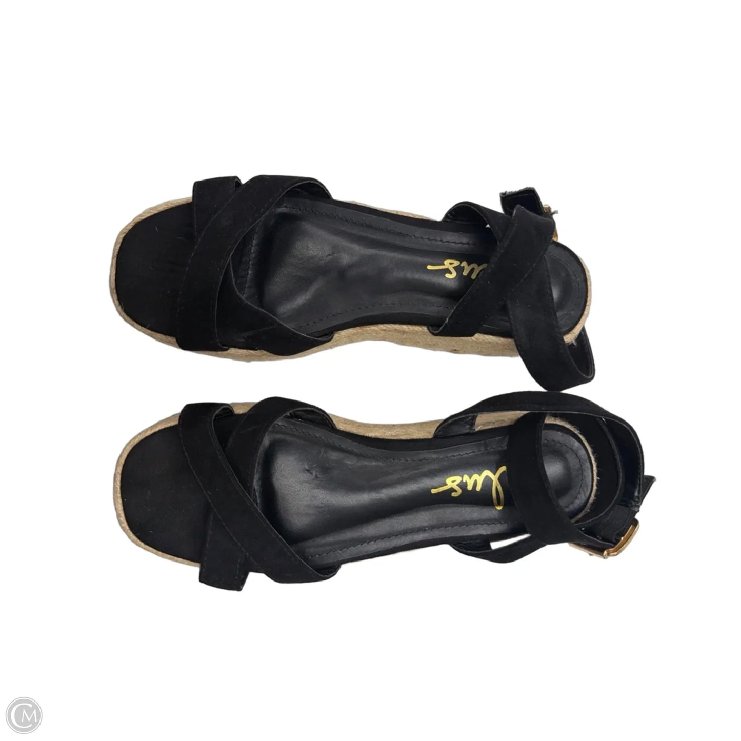 Sandals Heels Block By Lulus In Black, Size: 6