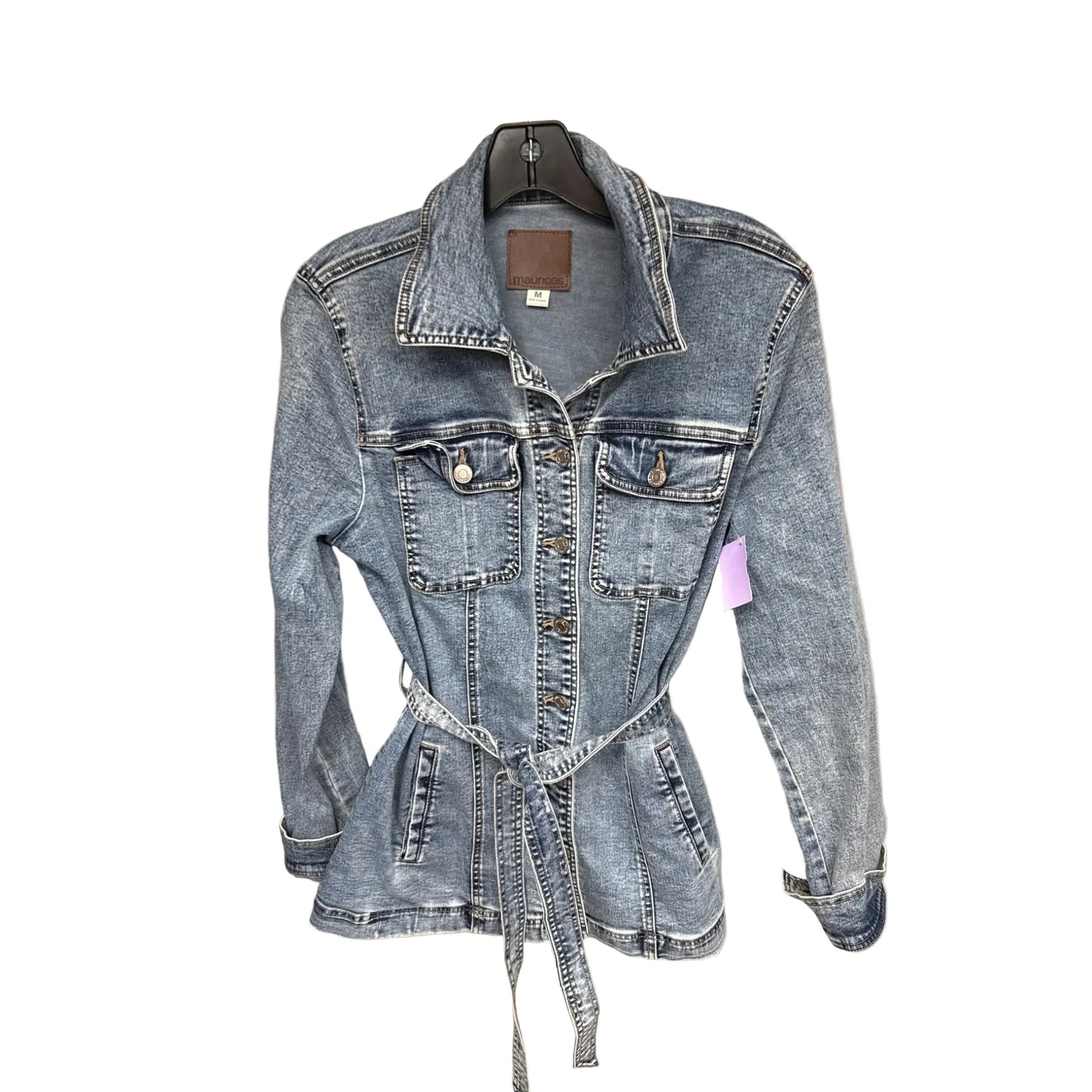 Jacket Denim By Maurices In Blue Denim, Size: M
