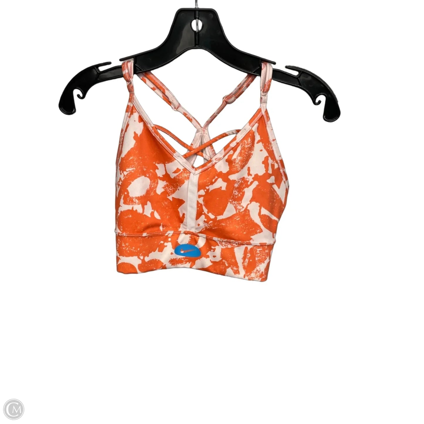 Athletic Bra By Nike Apparel In Orange, Size: M