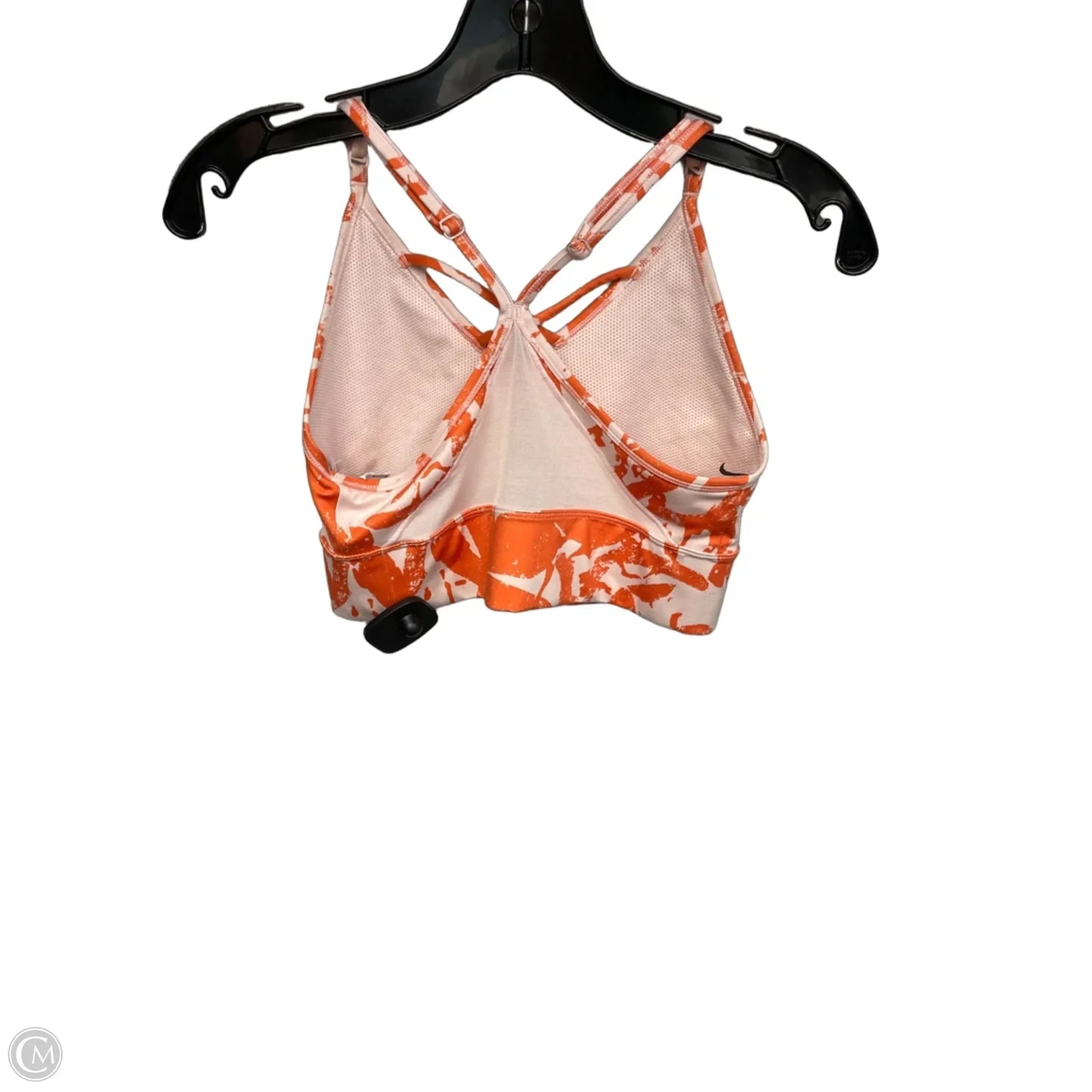 Athletic Bra By Nike Apparel In Orange, Size: M