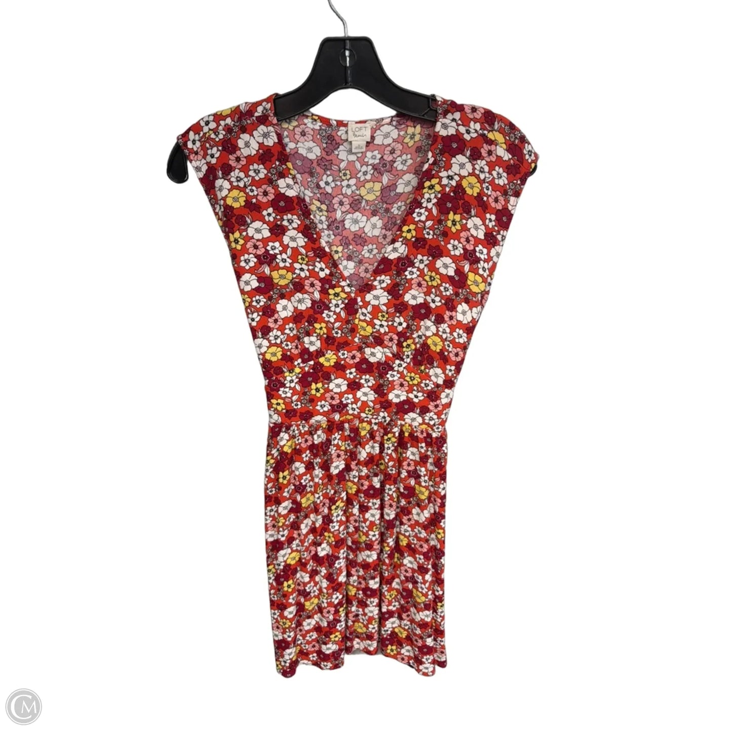 Dress Casual Short By Loft In Floral Print, Size: Xs