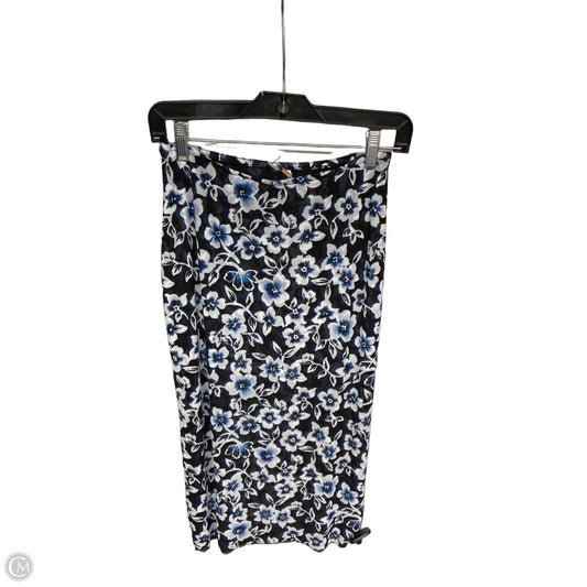 Skirt Midi By Free People In Blue & White, Size: S