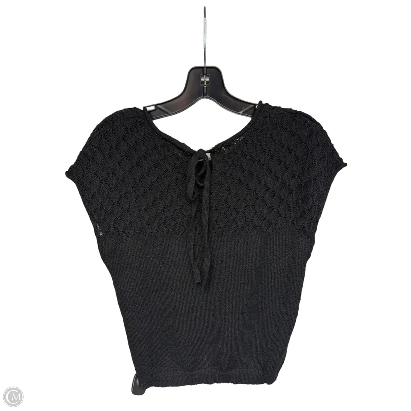 Top Short Sleeve By Clothes Mentor In Black, Size: M