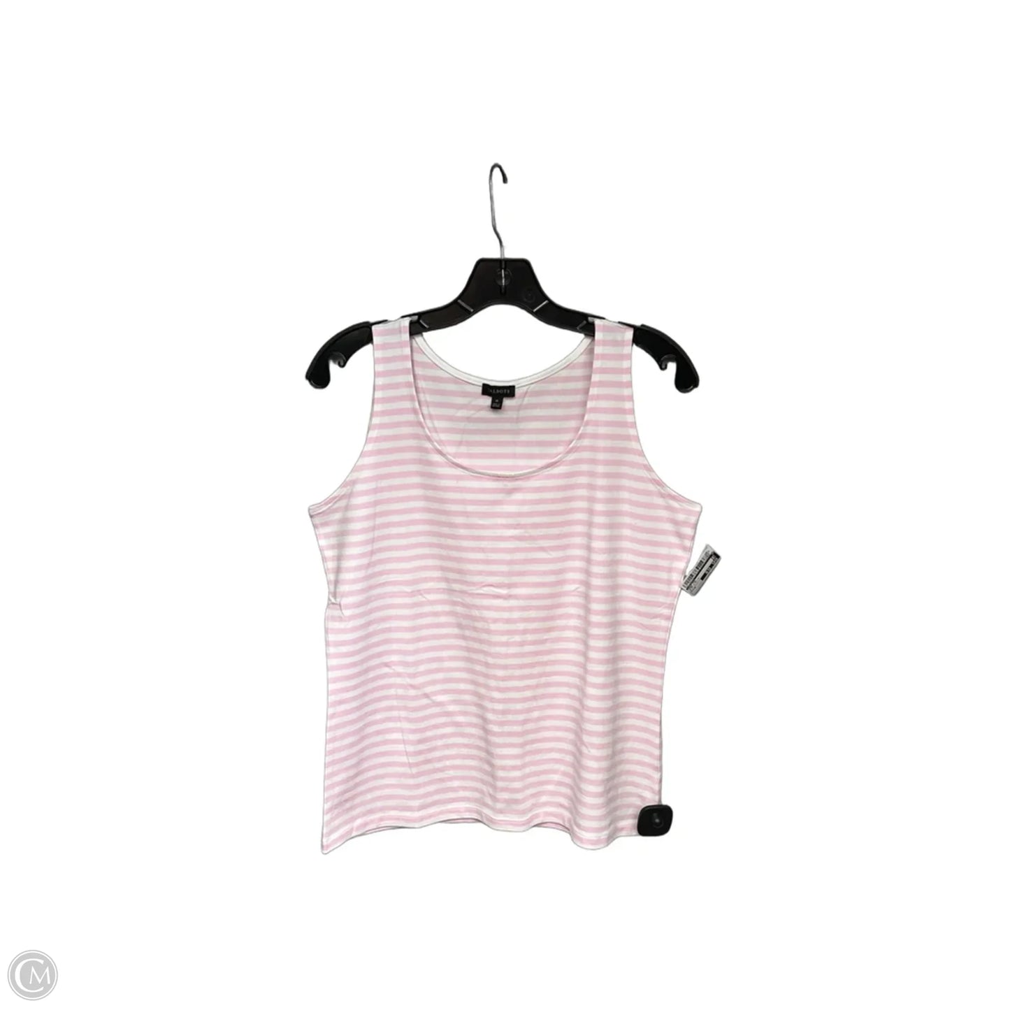 Tank Top By Talbots In Pink & White, Size: M