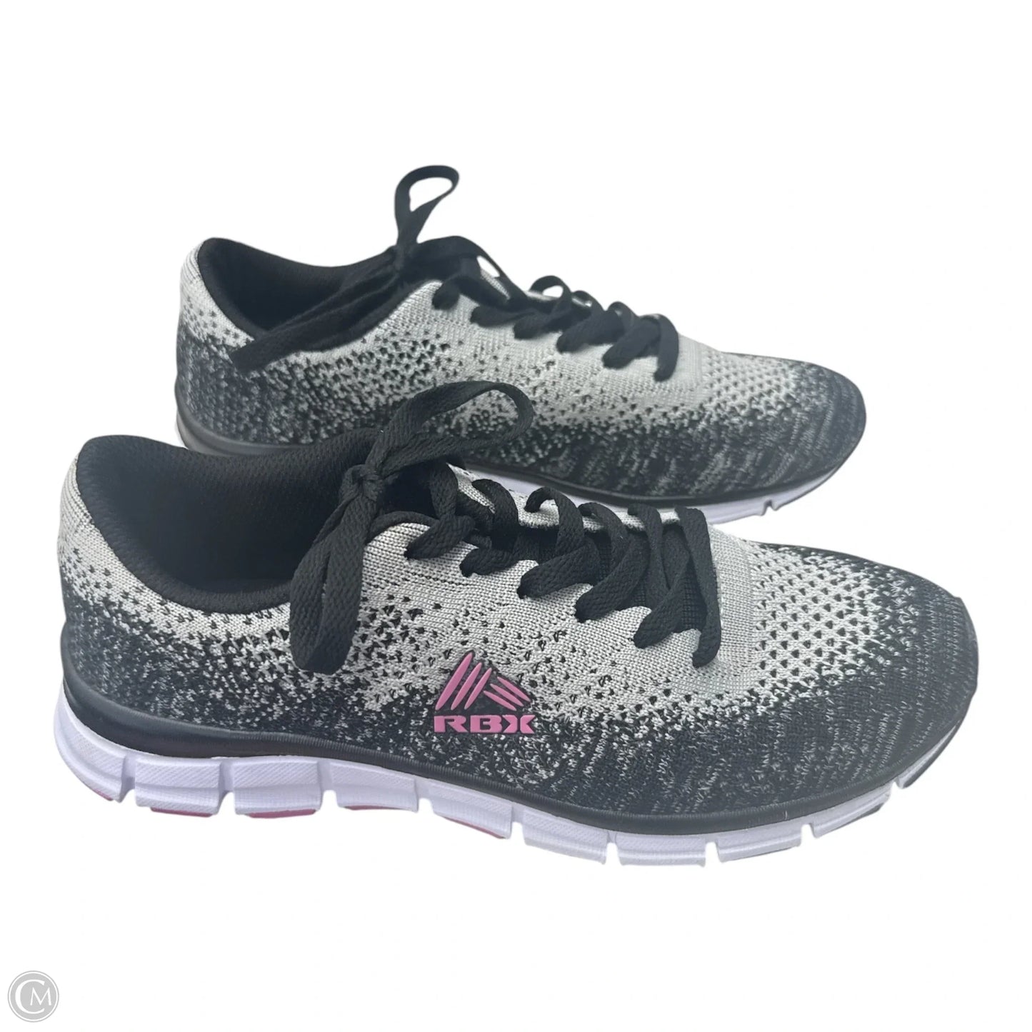 Shoes Athletic By Rbx In Black & Grey, Size: 7.5
