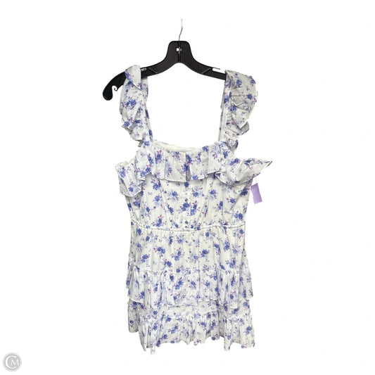 Dress Casual Short By Target-designer In Purple & White, Size: L
