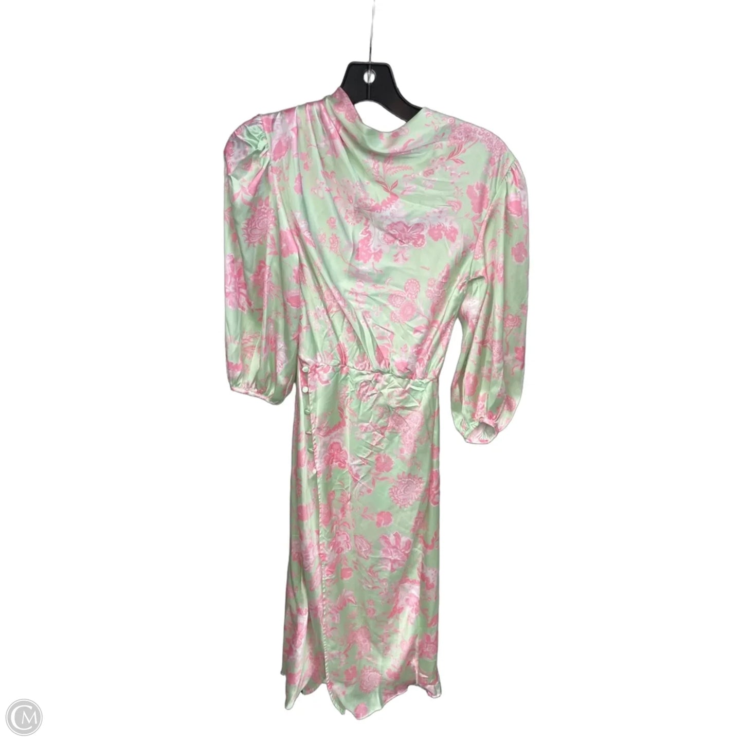 Dress Casual Maxi By Asos In Green & Pink, Size: 0