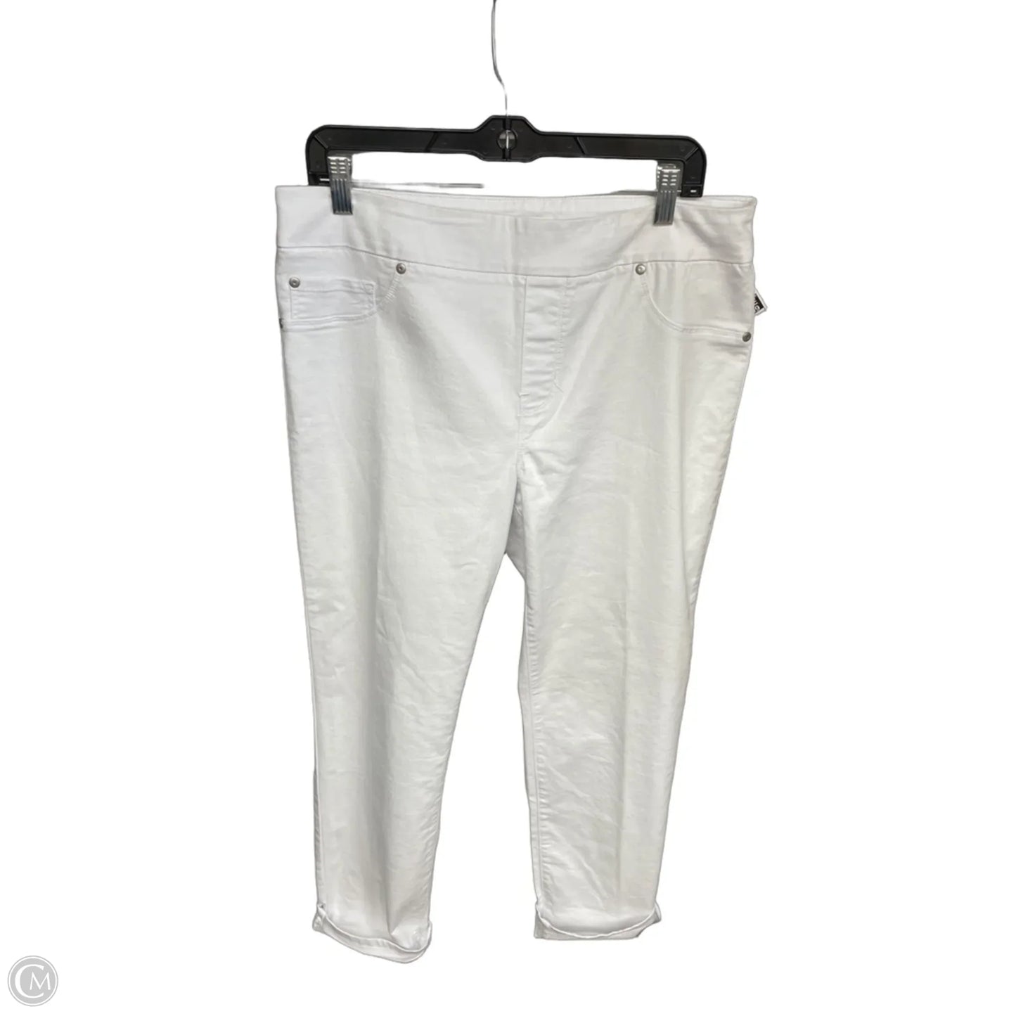 Jeans Straight By Tribal In White, Size: 14