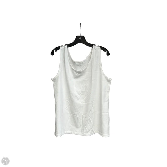 Tank Top By Lands End In White, Size: L