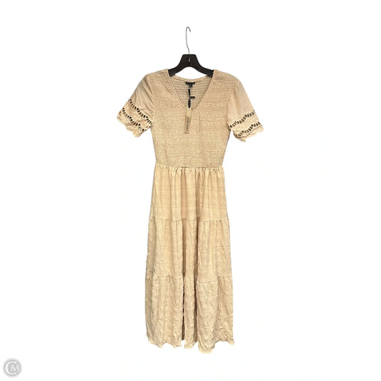 Dress Casual Maxi By Coco And Carmen In Tan, Size: Xs