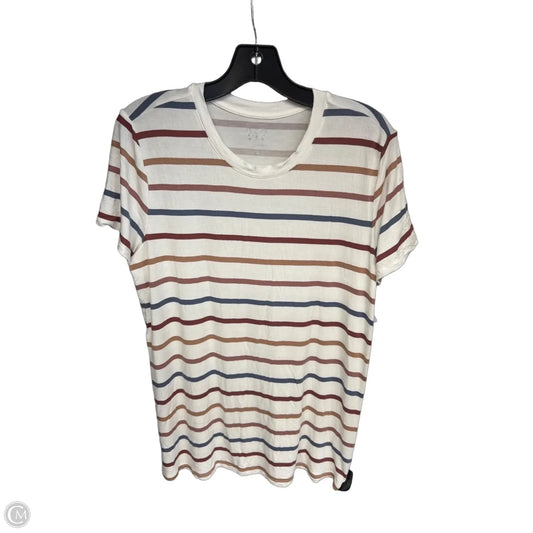 Top Sleeveless By Maurices In Cream & Green, Size: S