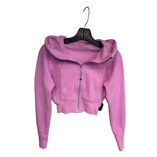 Athletic Sweatshirt Hoodie By Lululemon In Pink, Size: Xs