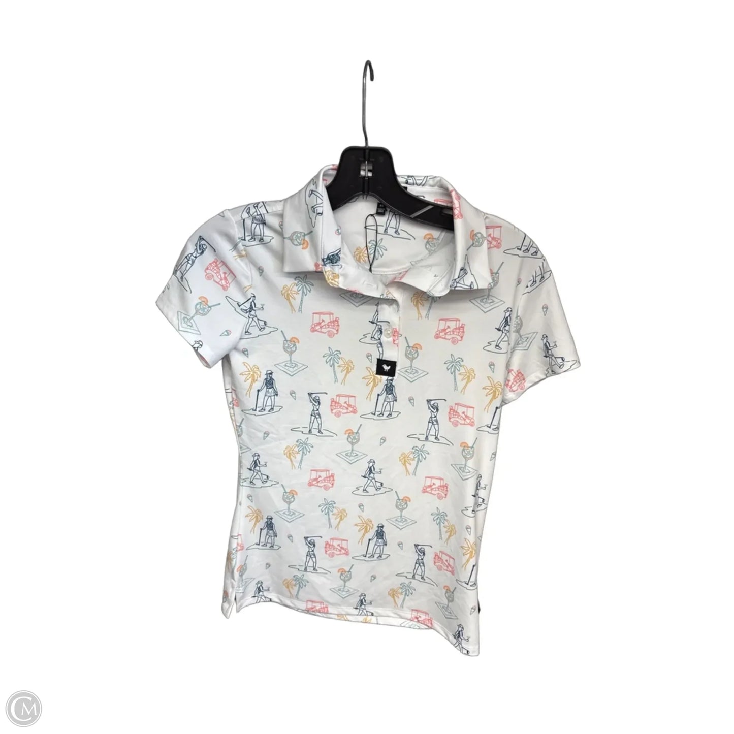 Top Short Sleeve By Clothes Mentor In Blue & White, Size: Xs