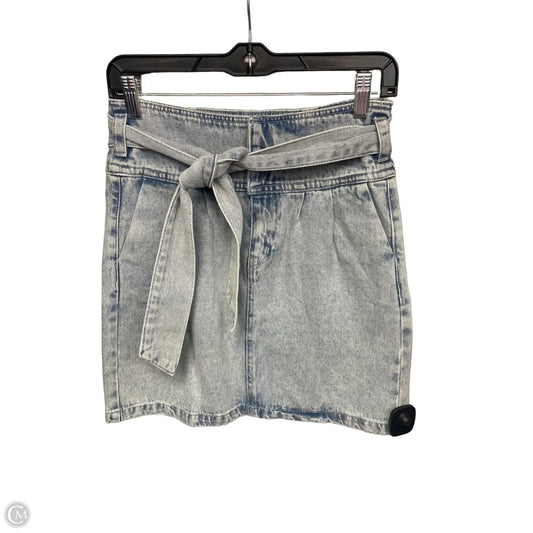 Skirt Mini & Short By Vero Moda In Blue Denim, Size: Xs