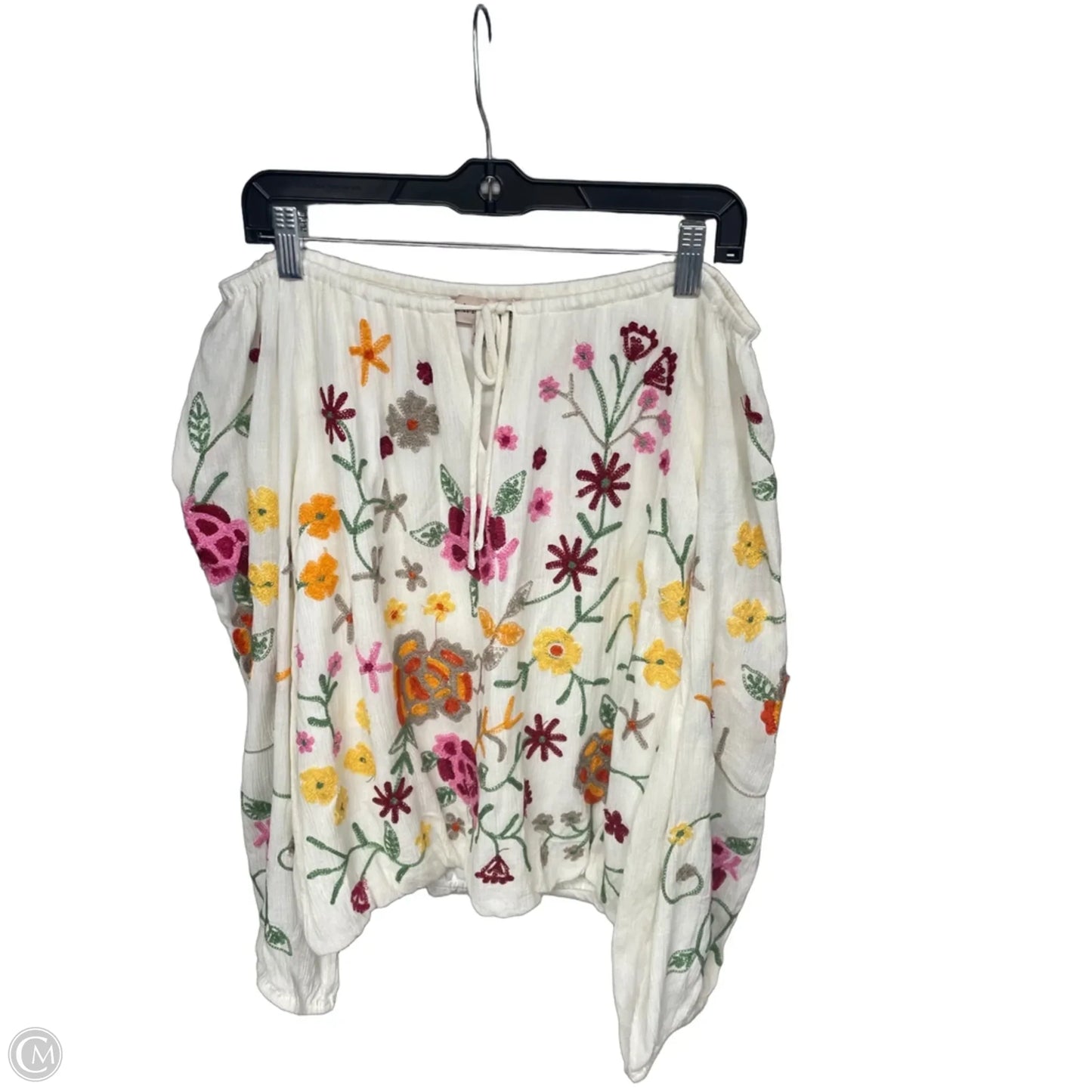 Top Long Sleeve By Philosophy In Floral Print, Size: Xl