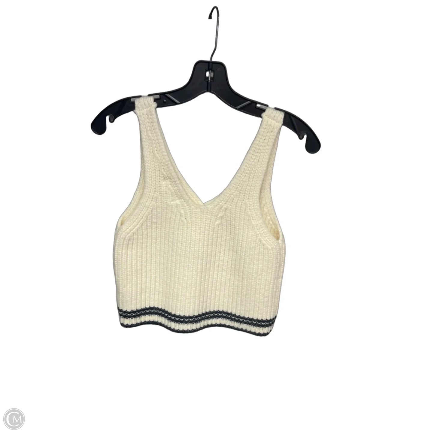 Top Sleeveless By Absolutely In Cream, Size: S