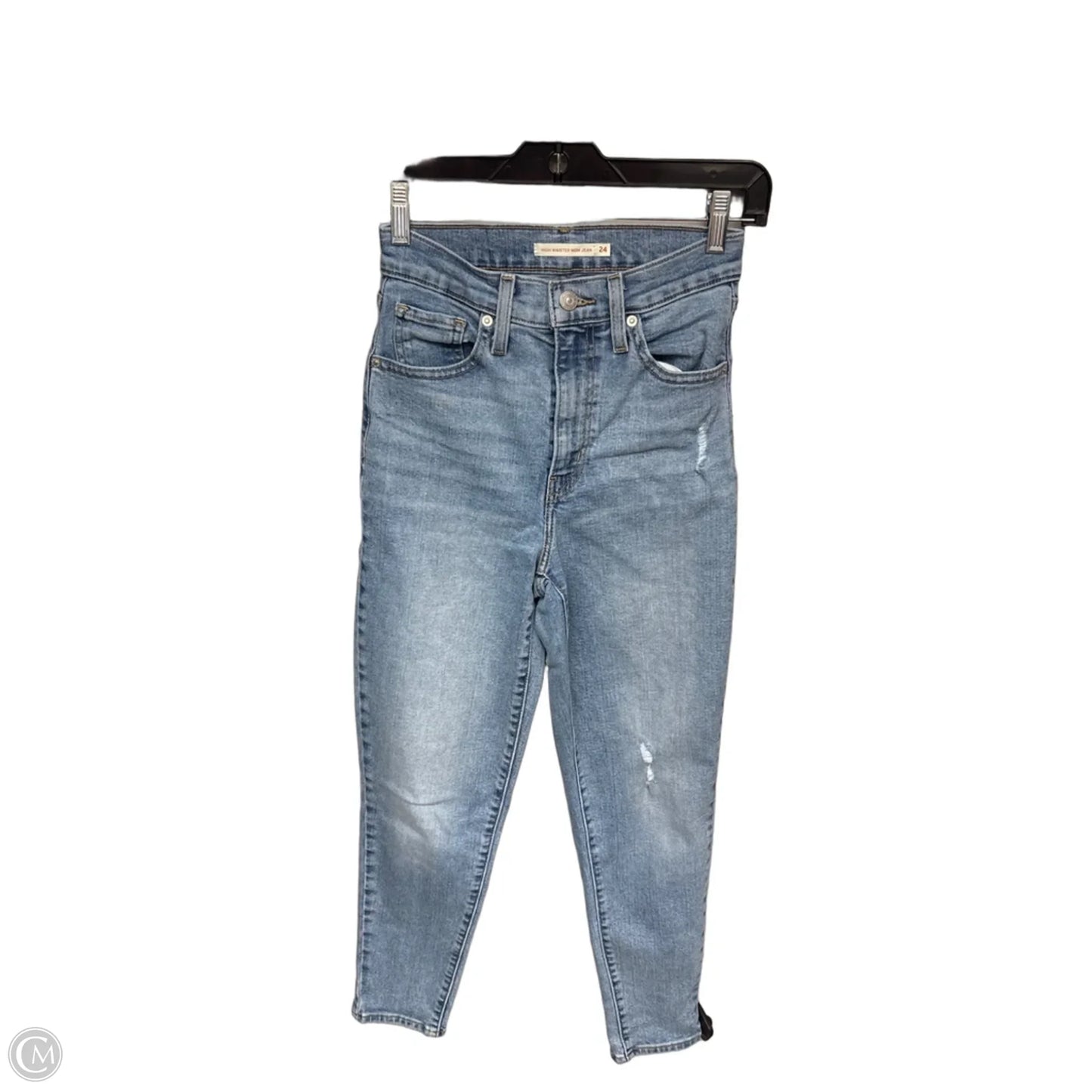 Jeans Straight By Levis In Blue Denim, Size: 0