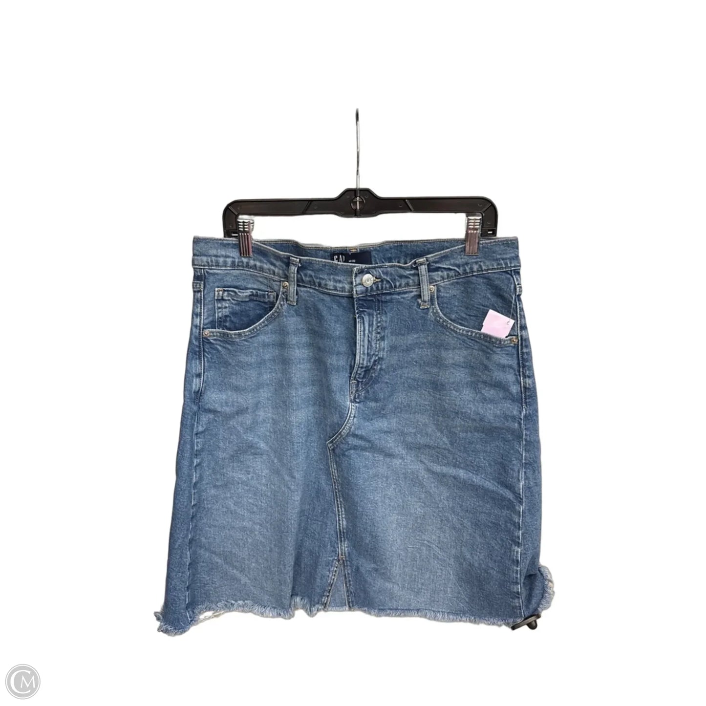 Skirt Mini & Short By Gap In Blue Denim, Size: 14