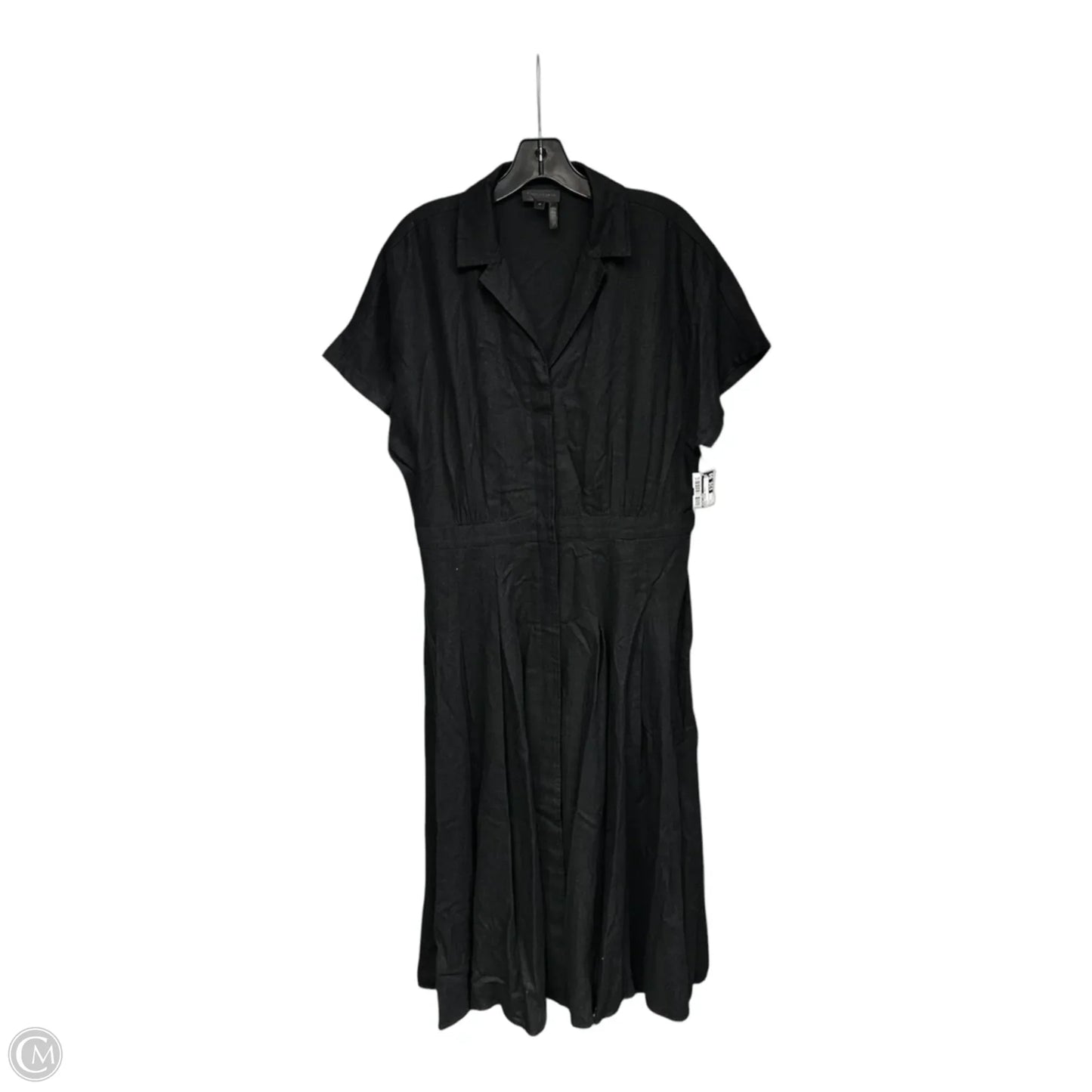 Dress Casual Maxi By Donna Karan In Black, Size: L