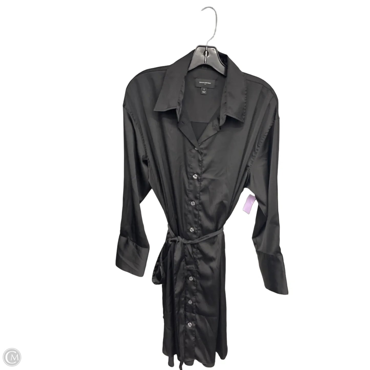 Dress Casual Maxi By Banana Republic In Black, Size: L
