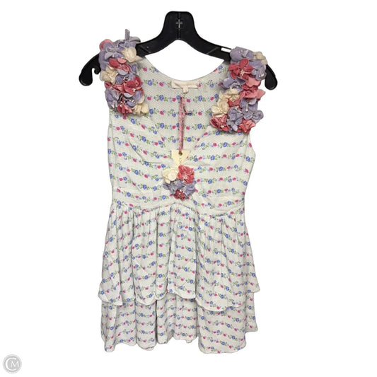 Dress Designer By Loveshackfancy In Floral Print, Size: 0