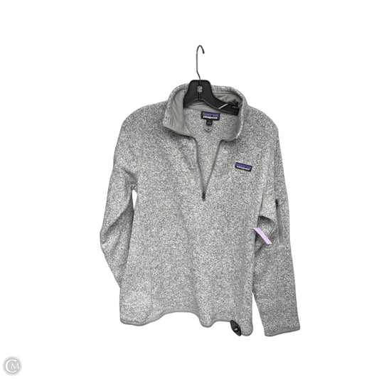 Athletic Jacket By Patagonia In Grey, Size: L