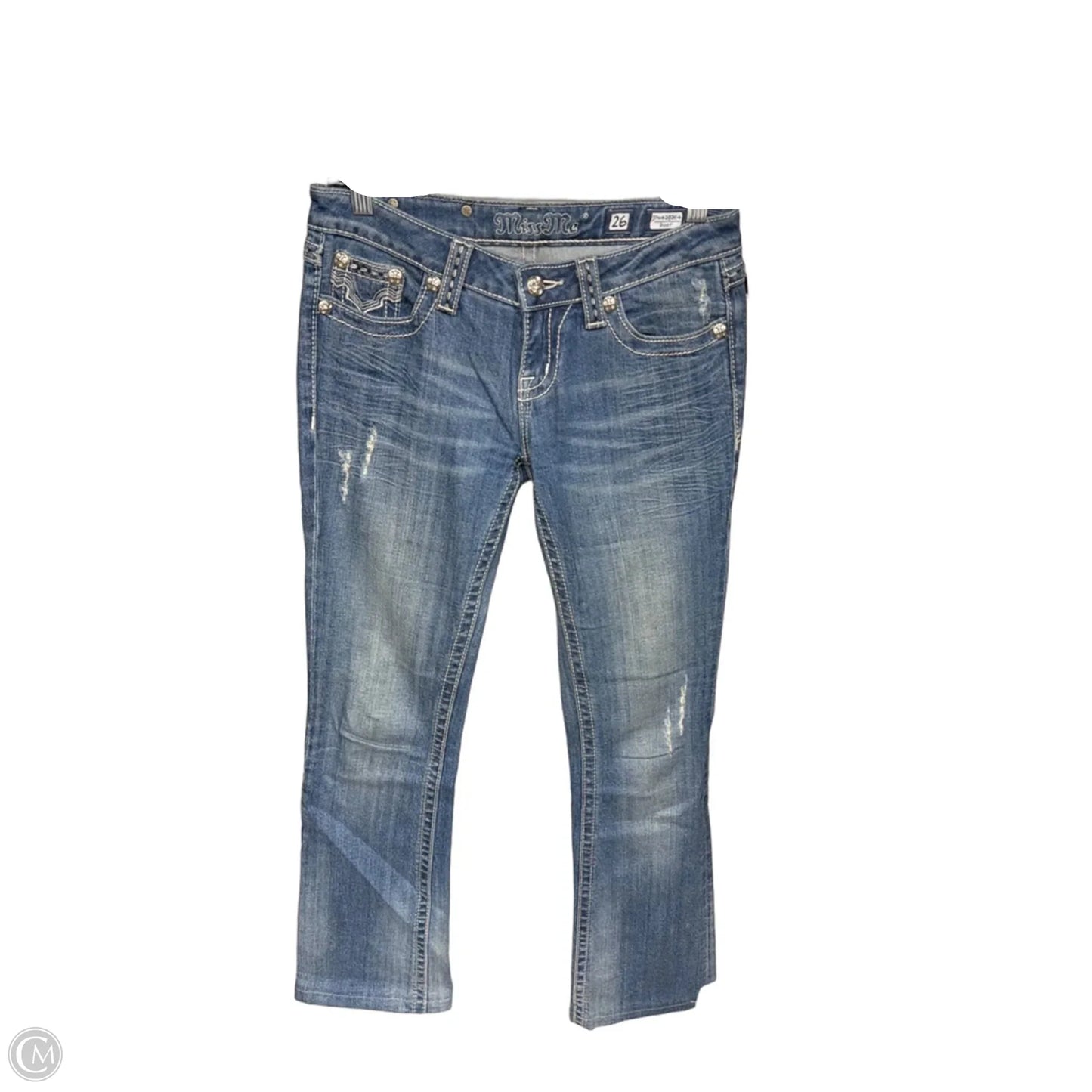 Jeans Boot Cut By Miss Me In Blue Denim, Size: 2