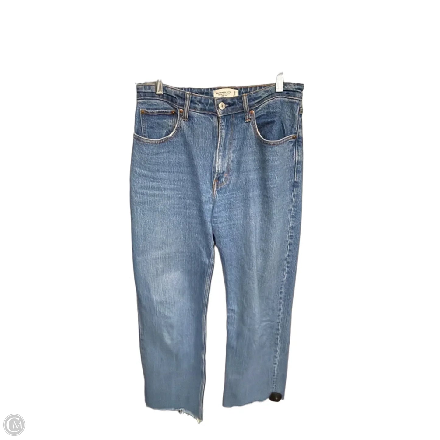 Jeans Straight By Abercrombie And Fitch In Blue Denim, Size: 6