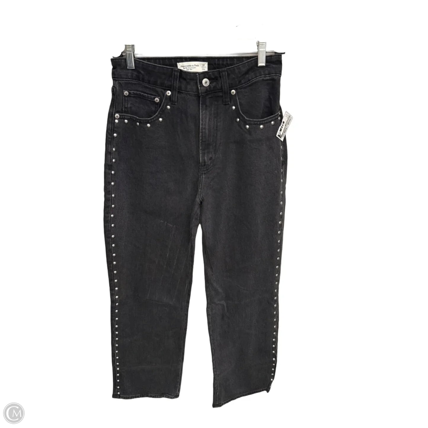 Jeans Straight By Abercrombie And Fitch In Black, Size: 4