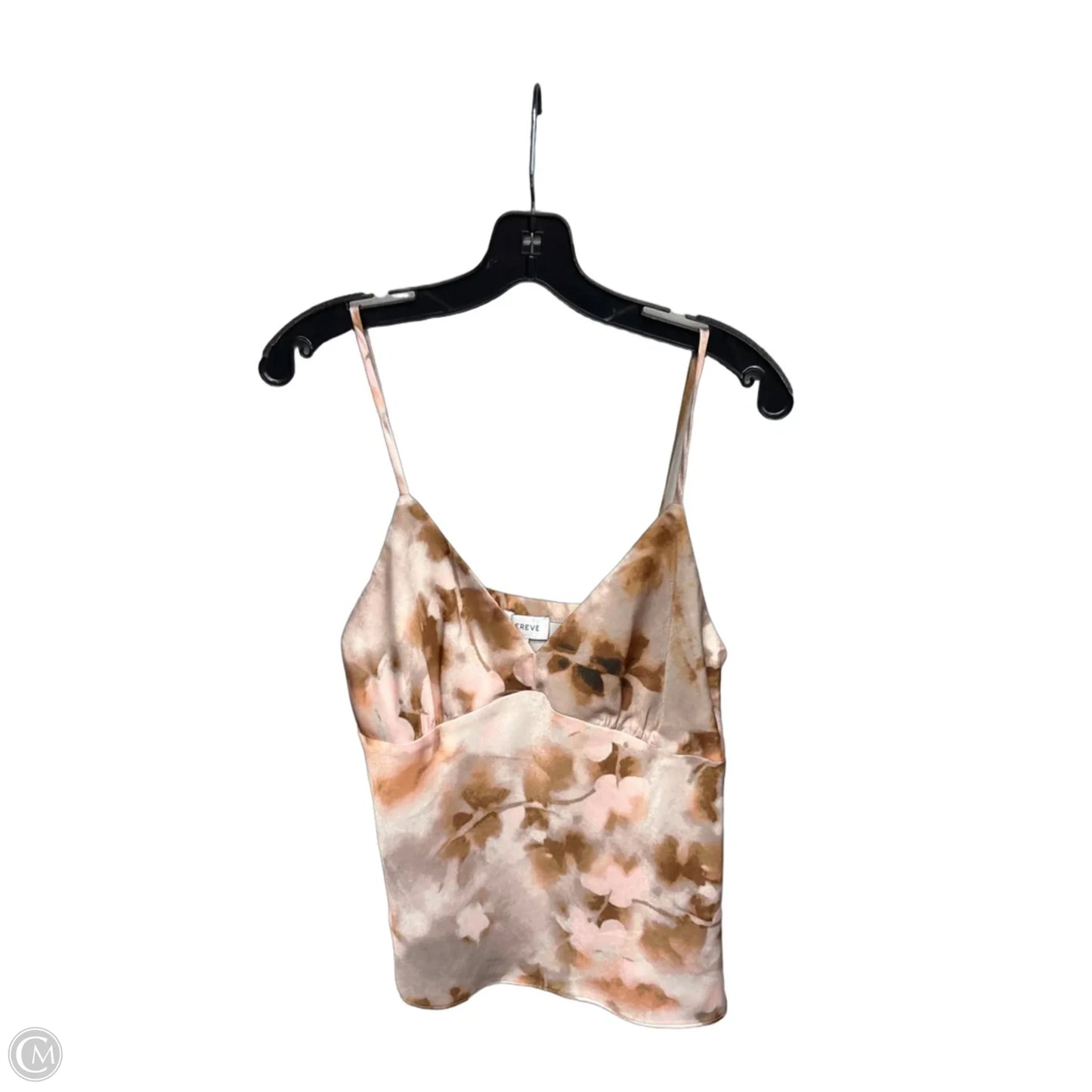Top Sleeveless By Evereve In Orange & Pink, Size: S