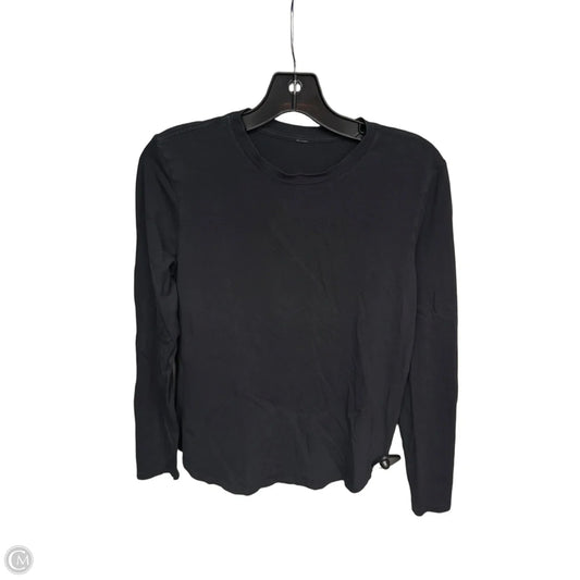 Athletic Top Long Sleeve Crewneck By Lululemon In Black, Size: S
